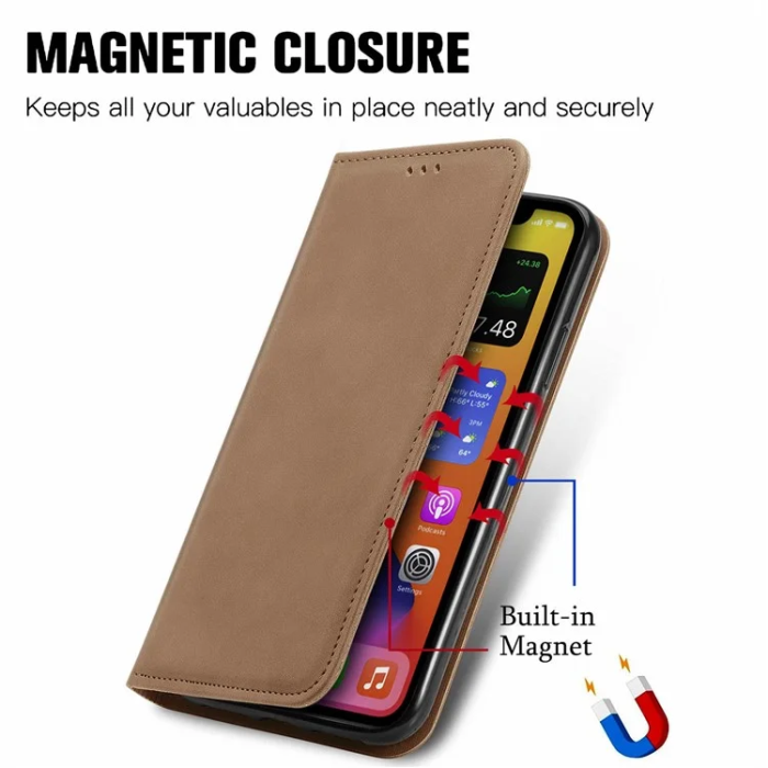 A-One Brand - Google Pixel 10/10 Pro Plånboksfodral Magnetic Absorption - Brun