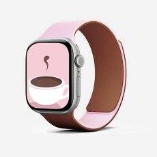 Moft - Moft Apple Watch (38/40/41/42mm) Armband Snap Duo - Rosa/Brun