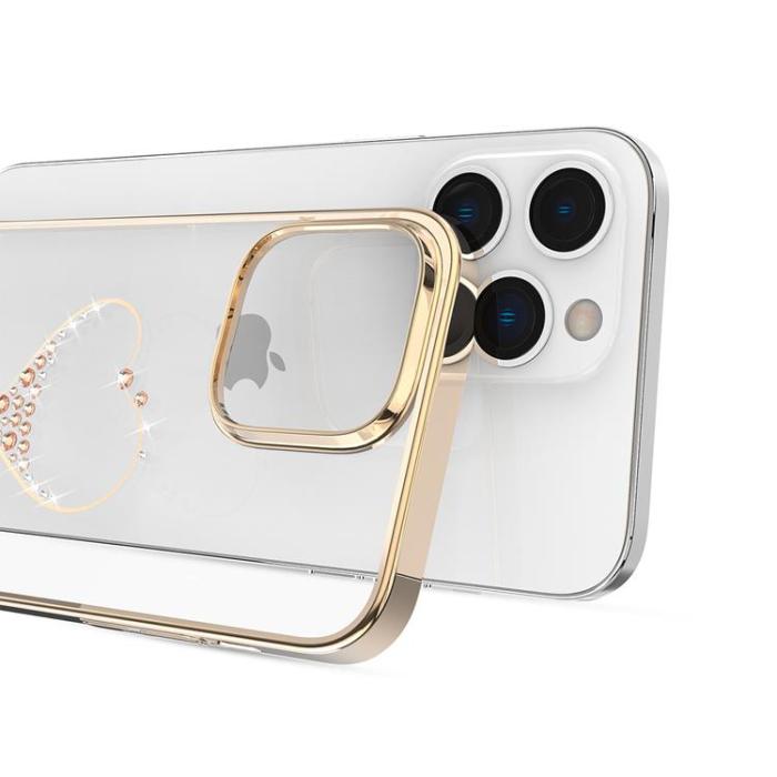 Kingxbar - Kingxbar iPhone 14 Plus Skal Wish - Guld Crystals