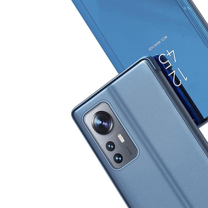 OEM - Xiaomi 12 Lite Fodral Clear View Flip - Blå