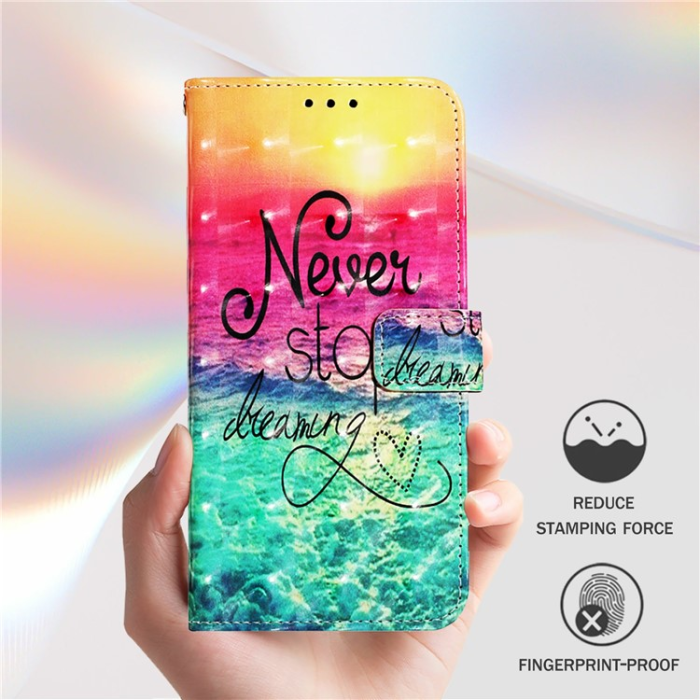 A-One Brand - iPhone 16 Pro Max Plånboksfodral Printing Pattern Med Rem