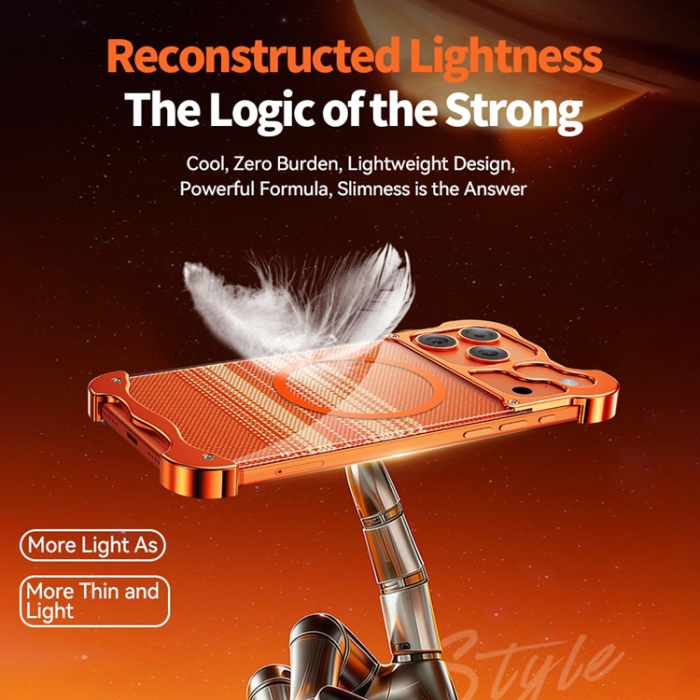 A-One Brand - iPhone 17 Pro Max Mobilskal Magsafe Frameless Kevlar Pattern