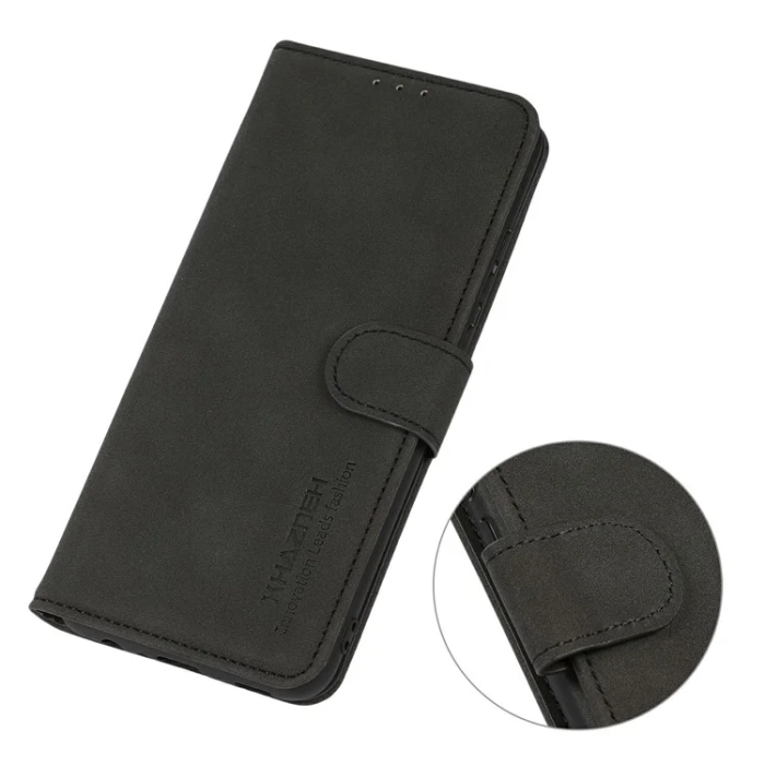 KHAZNEH - Khazneh iPhone 17 Pro Max Plånboksfodral Läder - Svart