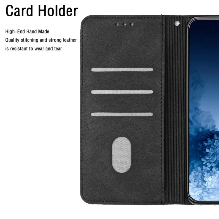 Taltech - Galaxy S23 Plus Plånboksfodral med en Rem - Svart