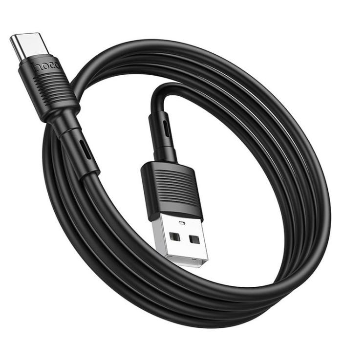 Hoco - Hoco USB-A - USB-C 3A Kabel 1m X83 - Svart