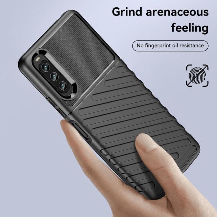 A-One Brand - Sony Xperia 10 IV Skal Thunder Twill - Svart