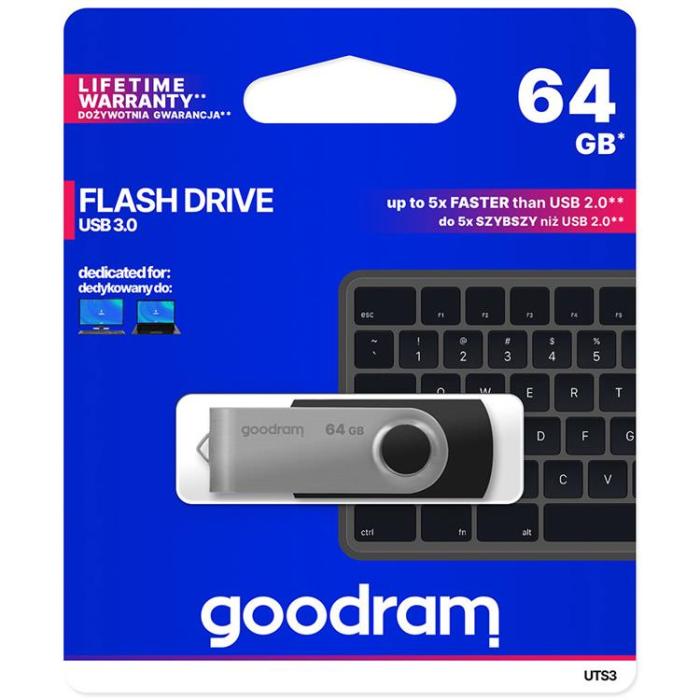 Goodram - Goodram Pendrive 64 GB - Svart
