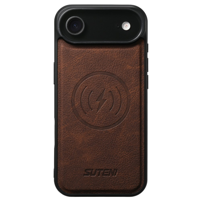 SUTENI - SUTENI iPhone Air Plånboksfodral Detachable Q-05 - Brun