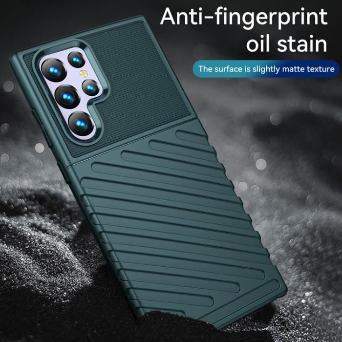 OEM - Thunder Twill Skal Galaxy S22 Ultra 5G - Grön