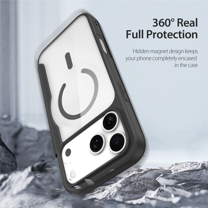 Dux Ducis - Dux Ducis iPhone 17 Pro Max Plånboksfodral MagSafe Skin X Pro - Svart