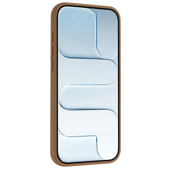 A-One Brand - iPhone 15 Mobilskal MagSafe Rotary Kickstand Skin Touch - Guld