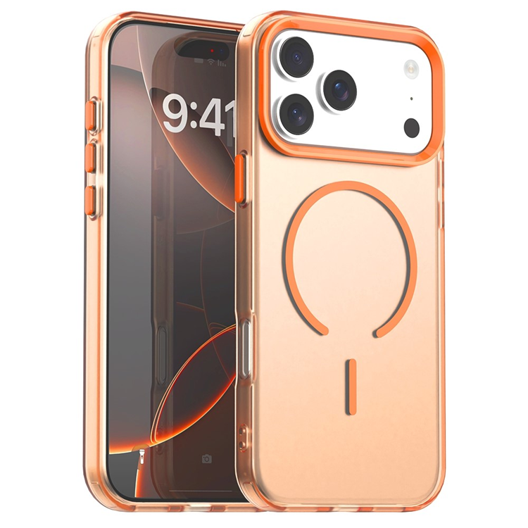 iPhone 17 Pro Mobilskal MagSafe C-shaped Candy Color - Orange | 2353 | AlltMobil