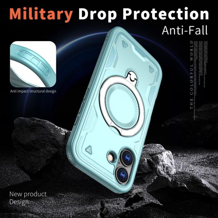 N/A - Mobilskal till iPhone 17 Plast Skydd MagSafe Militär - Blå
