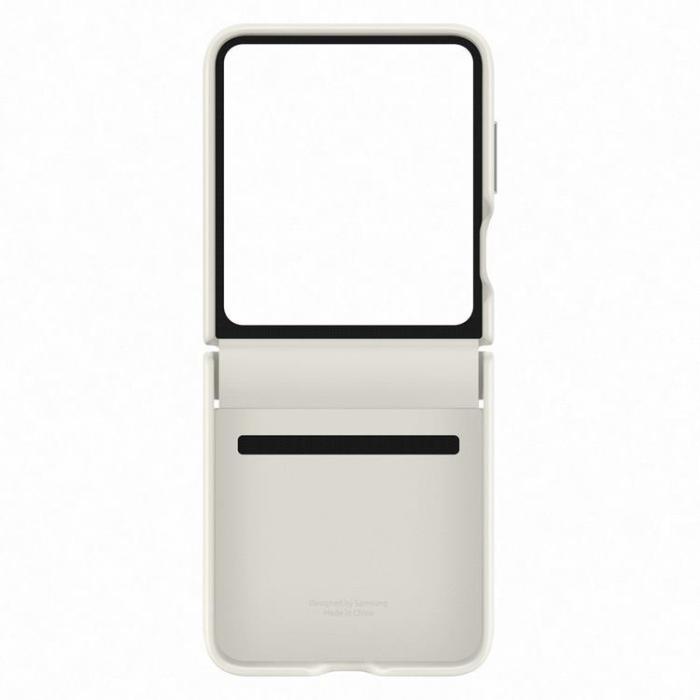 Samsung - Samsung Galaxy Z Flip 5 Mobilskal Ekologisk Läder - Cream