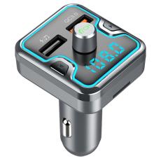 OEM - T45Q Bluetooth 5.0 FM-s&auml;ndare bilkit med QC3.0 snabbladdare, svart