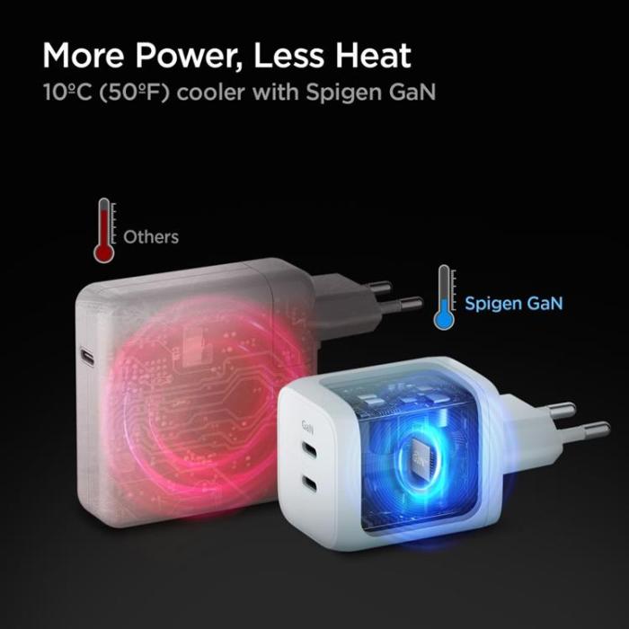 UTGATT - Spigen Väggladdare Adapter USB-C Port 65W - Vit