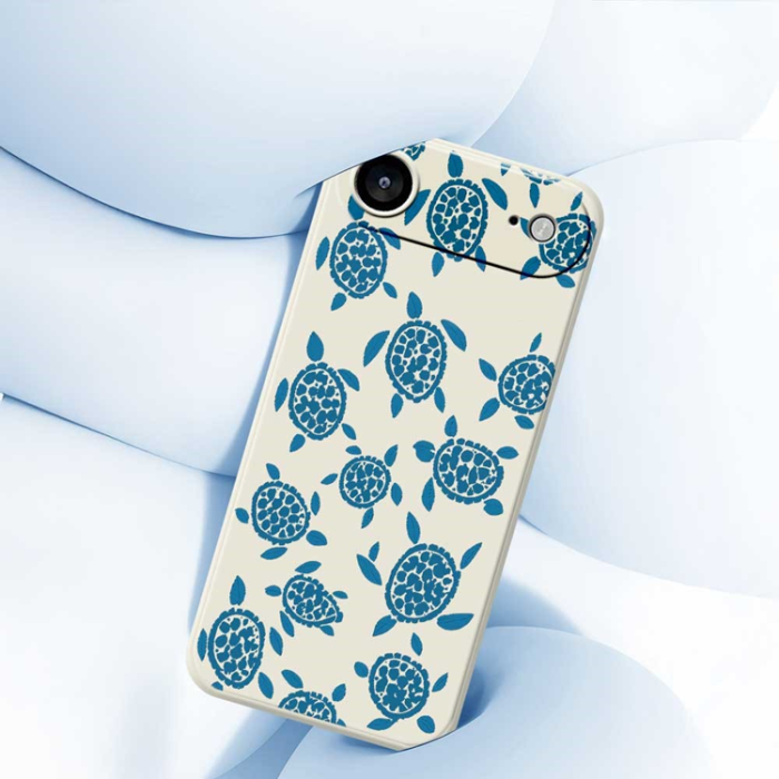 A-One Brand - iPhone Air Mobilskal Turtle Pattern Straight Edge - Grön