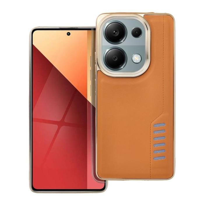 OEM - Xiaomi Redmi Note 13 4G Mobilskal Milano - Brun