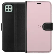 Gustaf - Pl&aring;nboksfodral till Samsung Galaxy A22 5G med Litet Hj&auml;rta