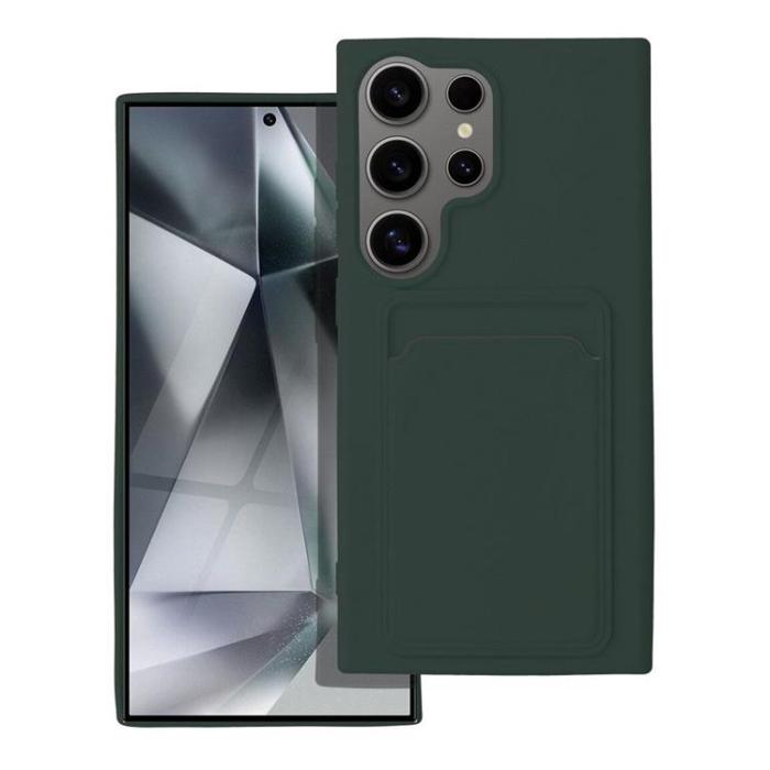 OEM - Galaxy S24 Ultra Mobilskal Korthållare - Grön