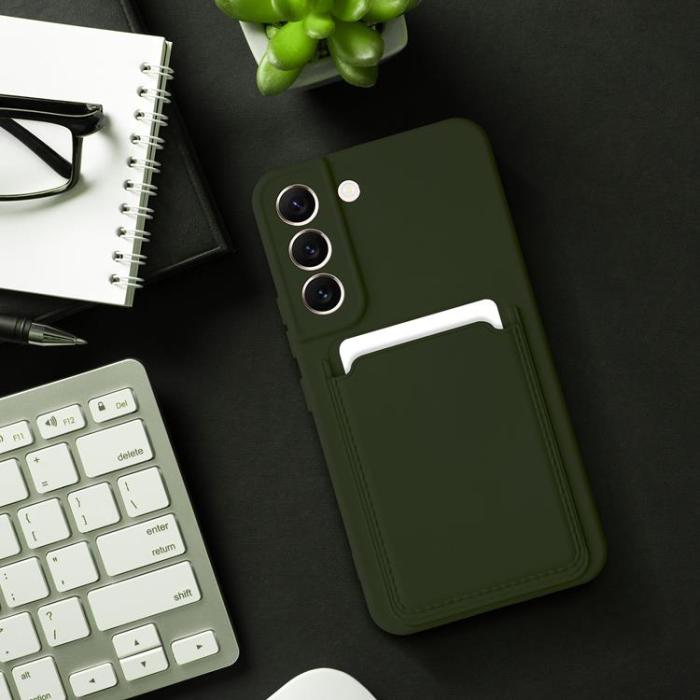 OEM - Galaxy S24 Ultra Mobilskal Korthållare - Grön