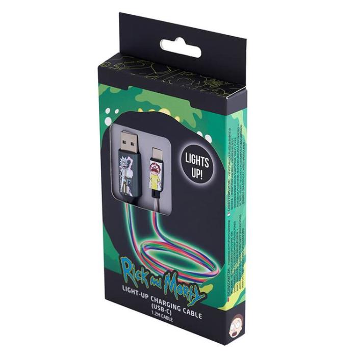 RICK&MORTY - Rick&Morty USB-A till USB-C Kablar (1.2m) Shock