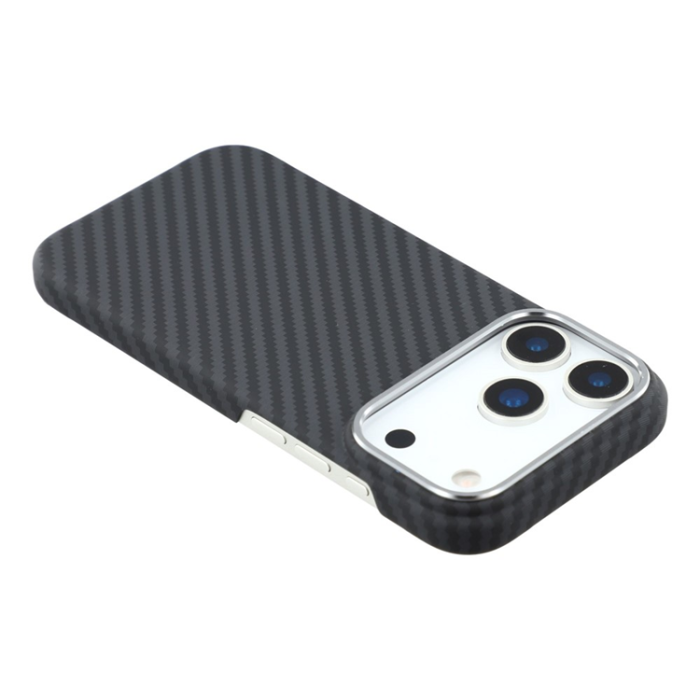 A-One Brand - iPhone 17 Pro Mobilskal MagSafe Carbon Fiber - Svart/Grå