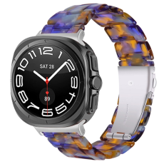 A-One Brand - Galaxy Watch 8/8 Classic (40/44/46mm) Armband Vattentät Acrylic - Bla Ocean