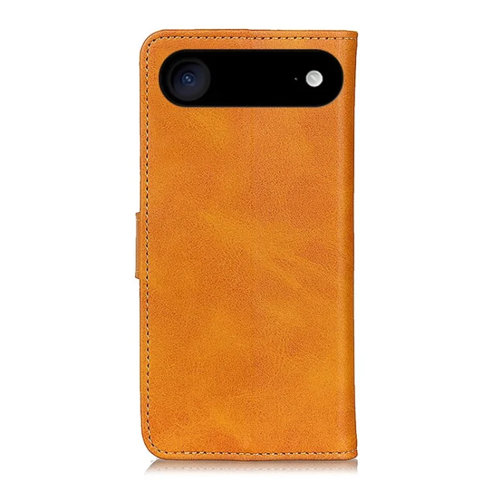 A-One Brand - iPhone 17 Air Plånboksfodral Cowhide Texture - Brun