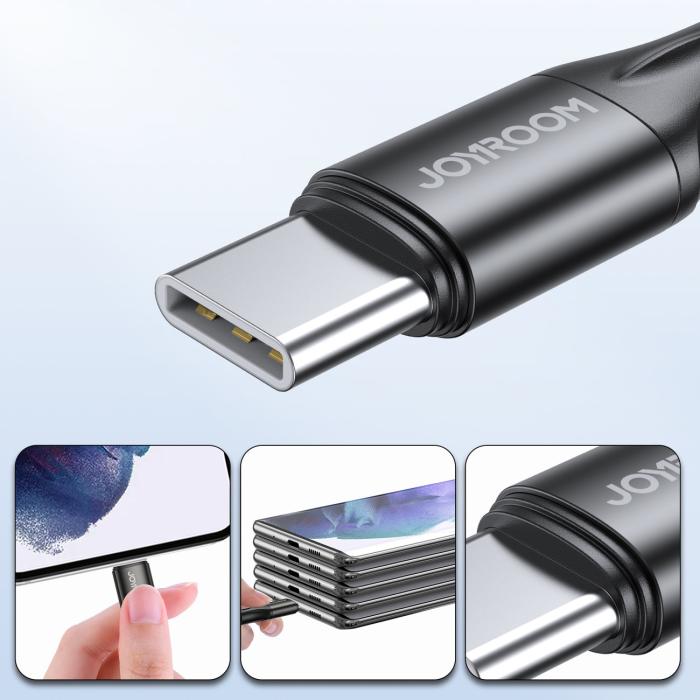 Joyroom - Joyroom USB-C till USB-C kabel PD 60W 2m - Svart