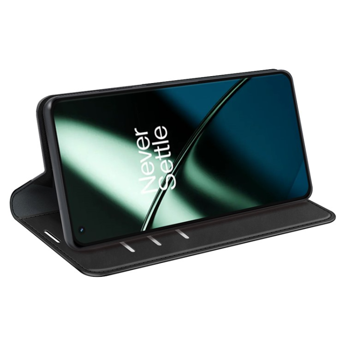 A-One Brand - OnePlus 11 5G Plånboksfodral PU-Läder Flip - Svart