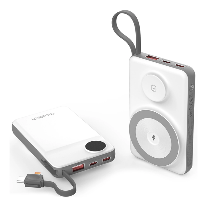 Choetech - Choetech MagSafe Powerbank 10000mAh med Trådlös Laddare för Apple Watch/iPhone