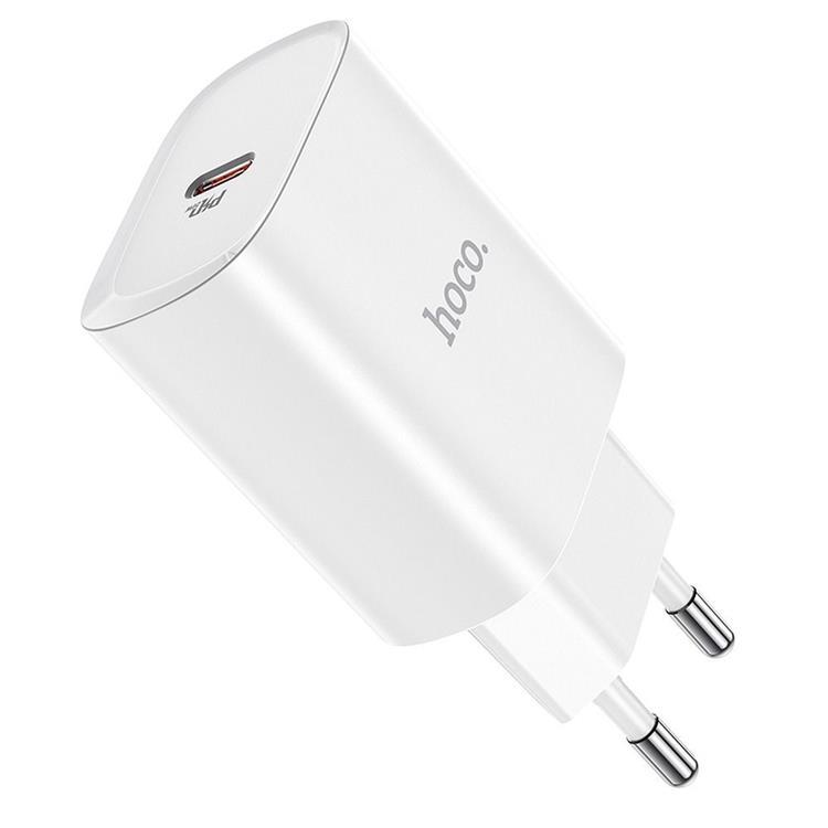 Hoco Väggladdare Adapter USB-C - Vit | 505295 | AlltMobil