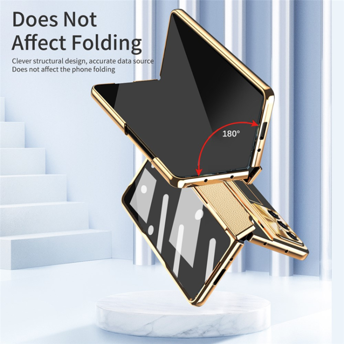 A-One Brand - Galaxy Z Fold 7 Mobilskal Kickstand med Stylus - Guld