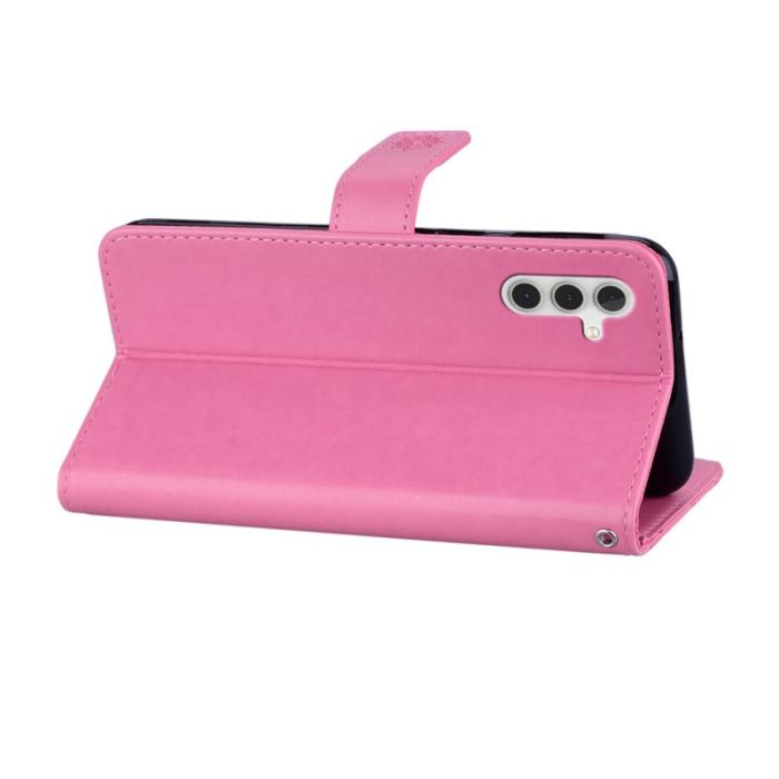 OEM - Plånboksfodral för Samsung Galaxy S26 Konstläder med handledsrem - Rosa
