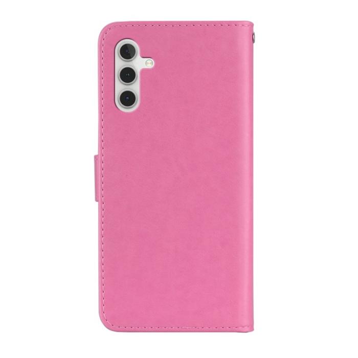 OEM - Plånboksfodral för Samsung Galaxy S26 Konstläder med handledsrem - Rosa