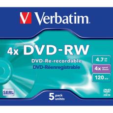 Verbatim - VERBATIM DVD-RW 4,7GB 4x 5-pack