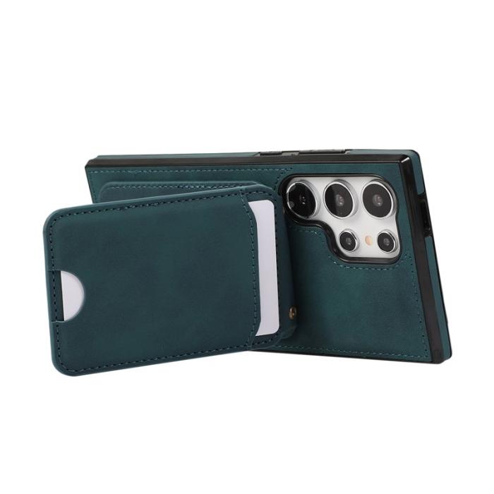 OEM - Mobilfodral för Samsung Galaxy S26 Ultra Kickstand Kortfack - Grön