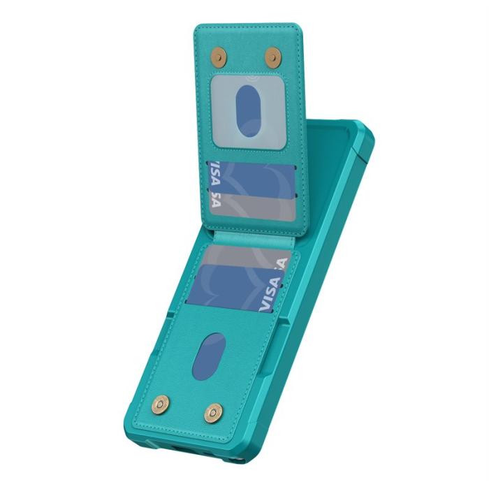 OEM - Mobilfodral för Samsung Galaxy S26 Ultra Kickstand Kortfack - Grön