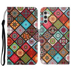 OEM - Mobilfodral f&ouml;r Samsung Galaxy S26 Konstl&auml;der med handledsrem - Etnisk stil