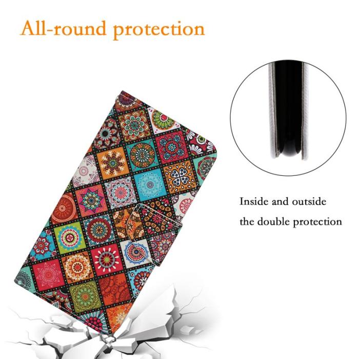 OEM - Mobilfodral för Samsung Galaxy S26 Konstläder med handledsrem - Etnisk stil