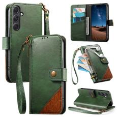 OEM - Mobilfodral f&ouml;r Samsung Galaxy S26 Plus TPU + Konstl&auml;der - Gr&ouml;n