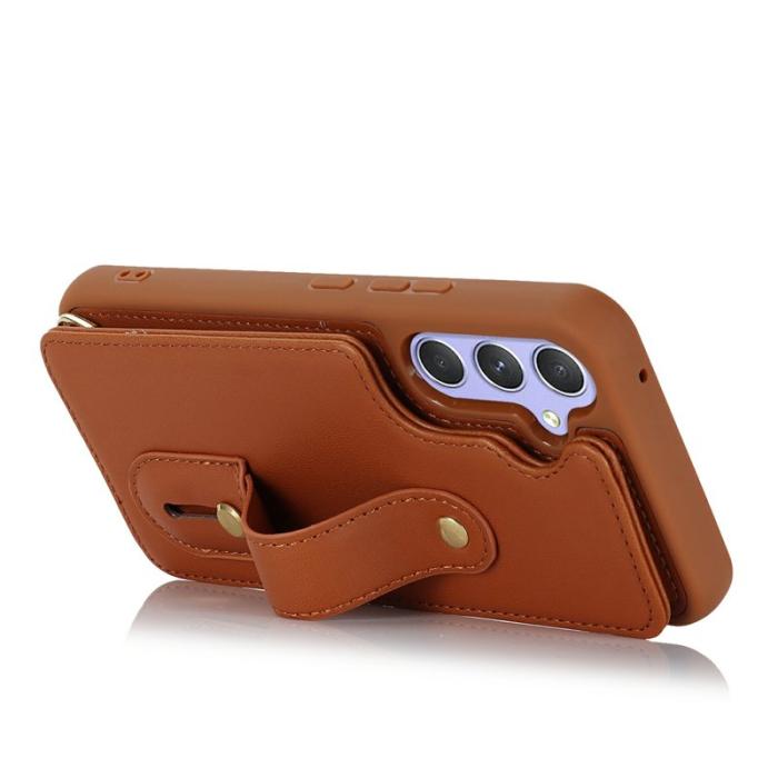 OEM - Mobilskal för Samsung Galaxy S26 Kickstand Kortfack TPU - Brun
