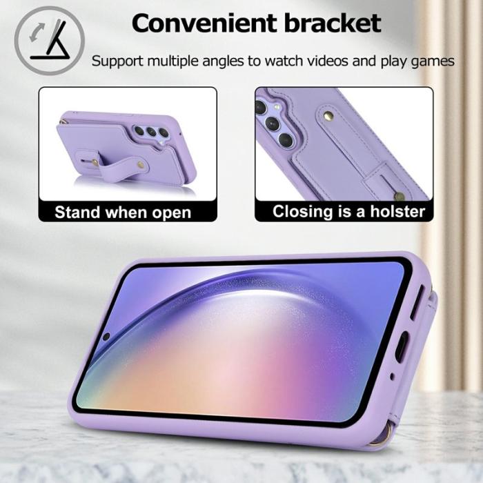 OEM - Mobilskal för Samsung Galaxy S26 Kickstand Kortfack TPU - Lila