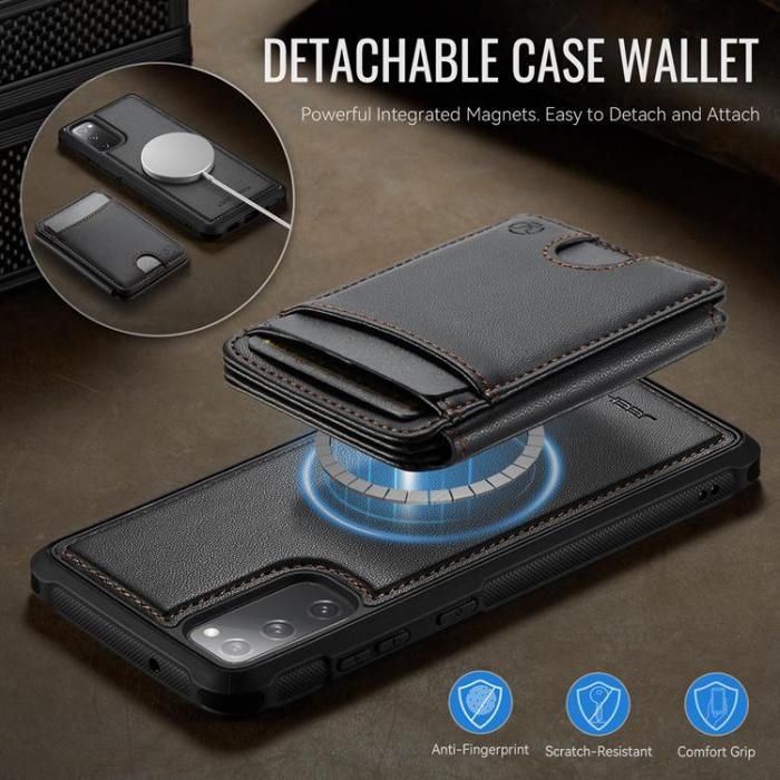 OEM - JEEHOOD Samsung Galaxy S20 FE Fodral Konstläder - Svart