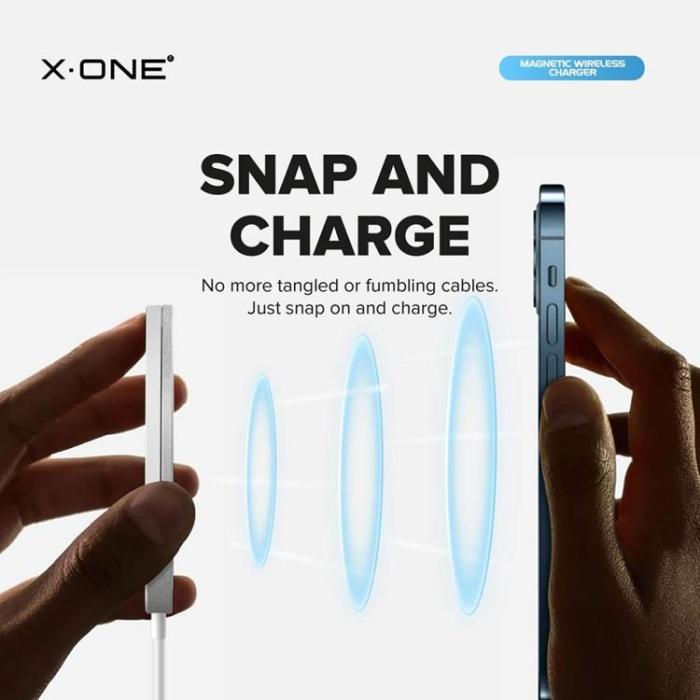 X-One - X-One MagSafe Trådlös Laddare - Vit