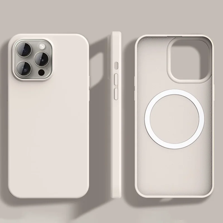 iPhone 14 Pro Mobilskal MagSafe Ultra Thin Silikon (Antique Vit) | 2353 | AlltMobil