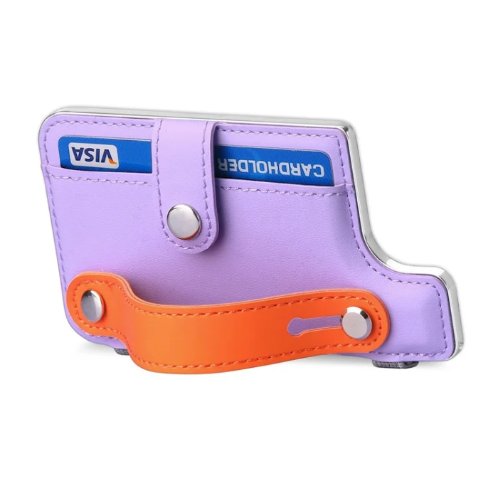 A-One Brand - Korthållare Kickstand PU-läder - Lila