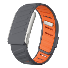 A-One Brand - Whoop Life Armband Silikon - Ljusgrå/Orange