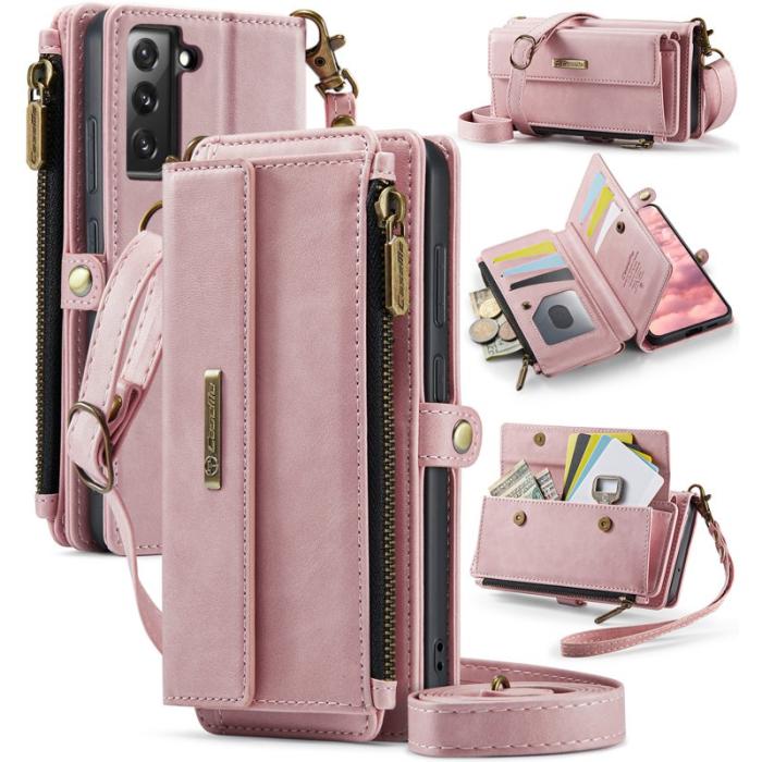 Caseme - CASEME Konstläder Plånboksfodral till Samsung Galaxy A56 5G med RFID-Skydd Rosa
